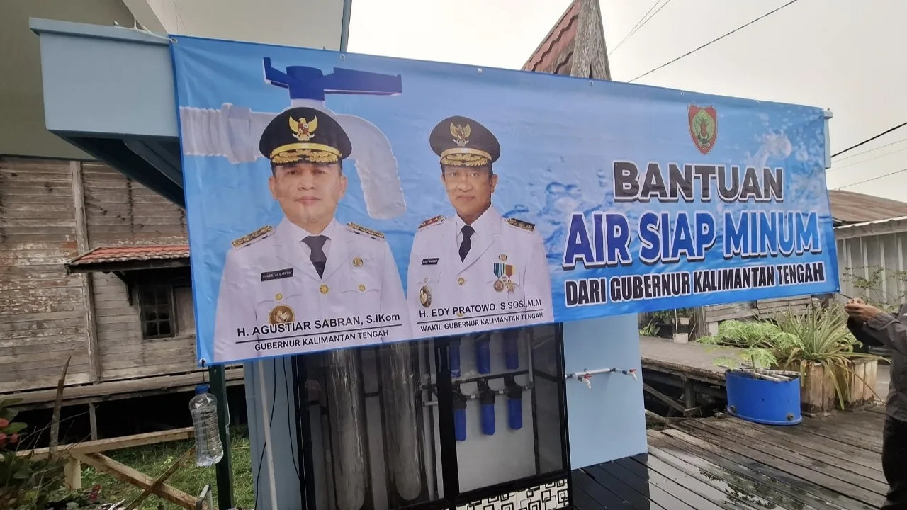Kemarau Panjang, Air Bersih Jadi Harapan Warga Mendawai Seberang